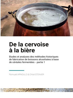cover image of De la Cervoise à la Bière